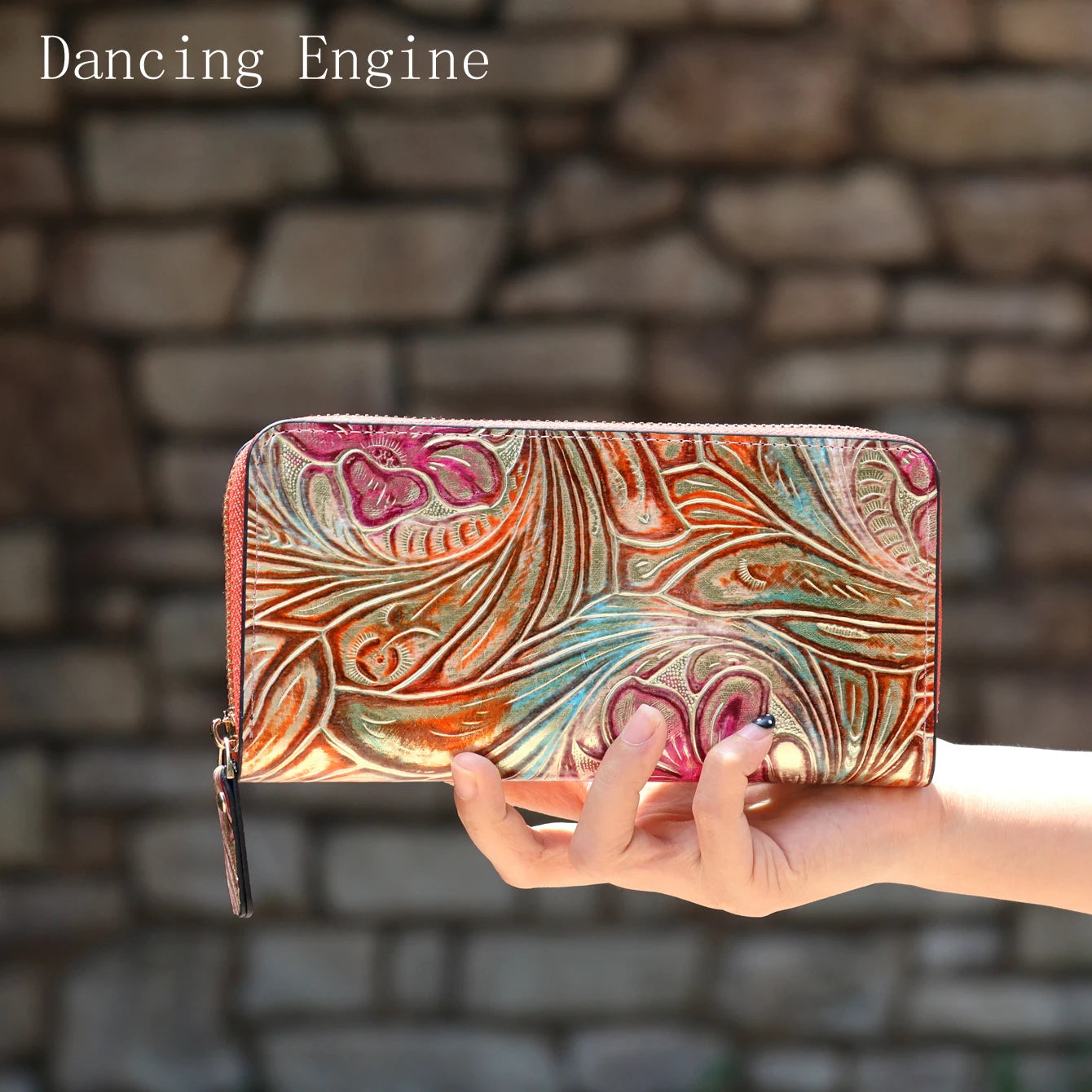 Women's Floral PU Leather Long Wallet – Large Capacity Card Holder & Coin Purse, 8 Styles