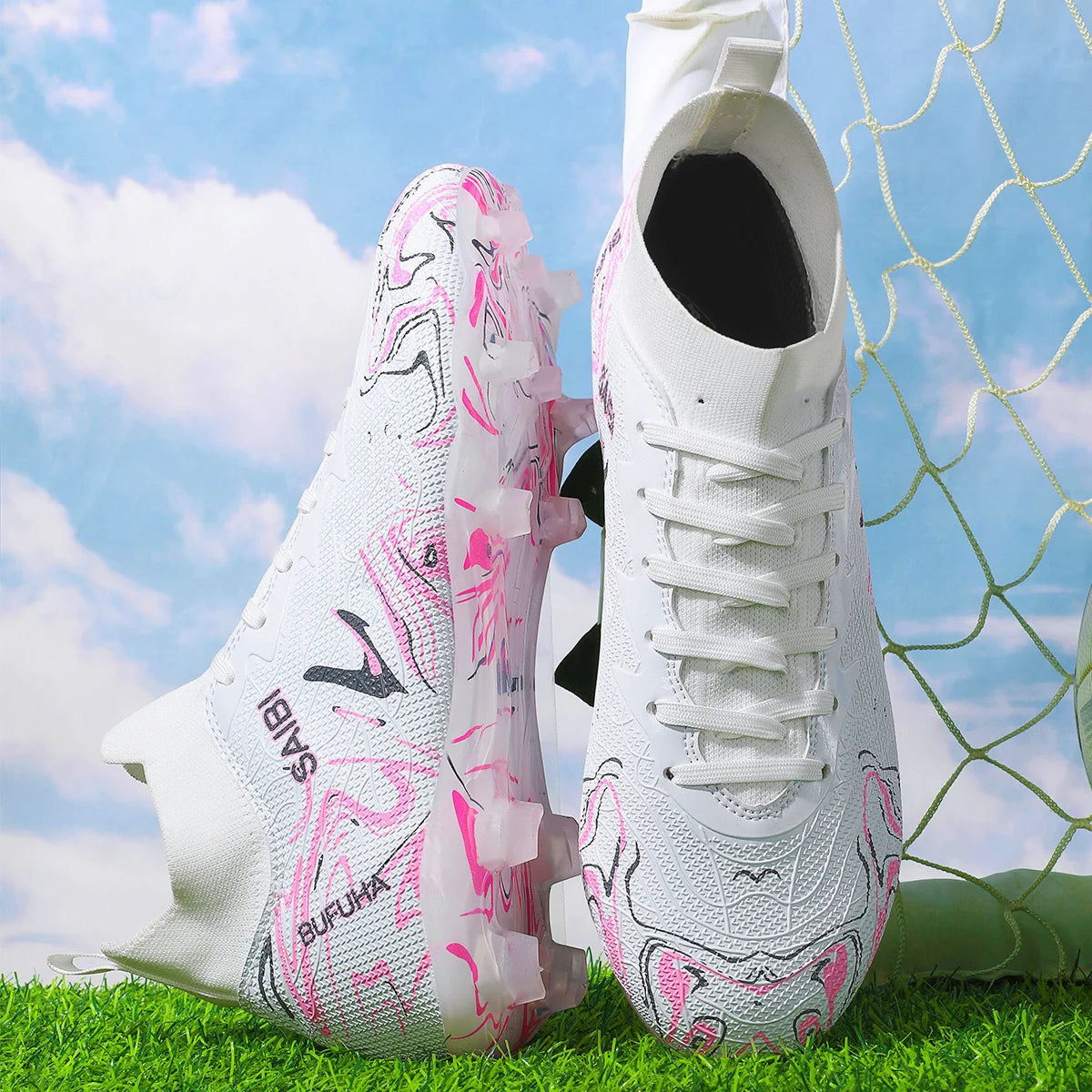 Professional Breathable Football Shoes FG Long Nail Sports Shoes, Wear-Resistant and Anti Slip, Are Essential for Fans