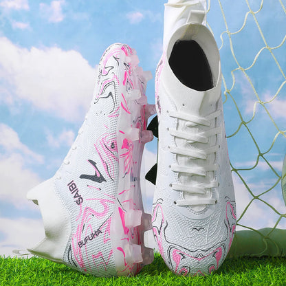 Professional Breathable Football Shoes FG Long Nail Sports Shoes, Wear-Resistant and Anti Slip, Are Essential for Fans