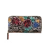 Women's Floral PU Leather Long Wallet – Large Capacity Card Holder & Coin Purse, 8 Styles - TRYSHOPPY