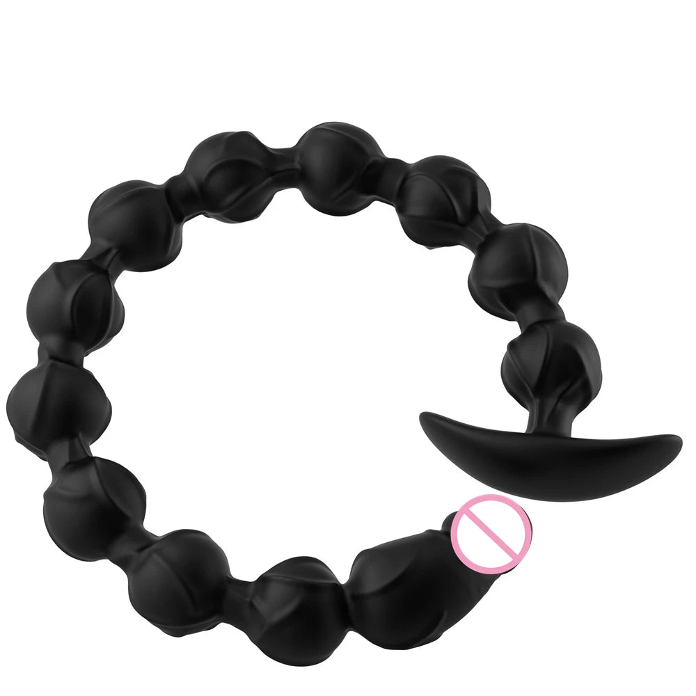 38cm Super Long Anal Beads Butt Plug Dildo Vaginal Prostate Massager Soft Anus Masturbator Dilator Sex Toy for Women Men Gay