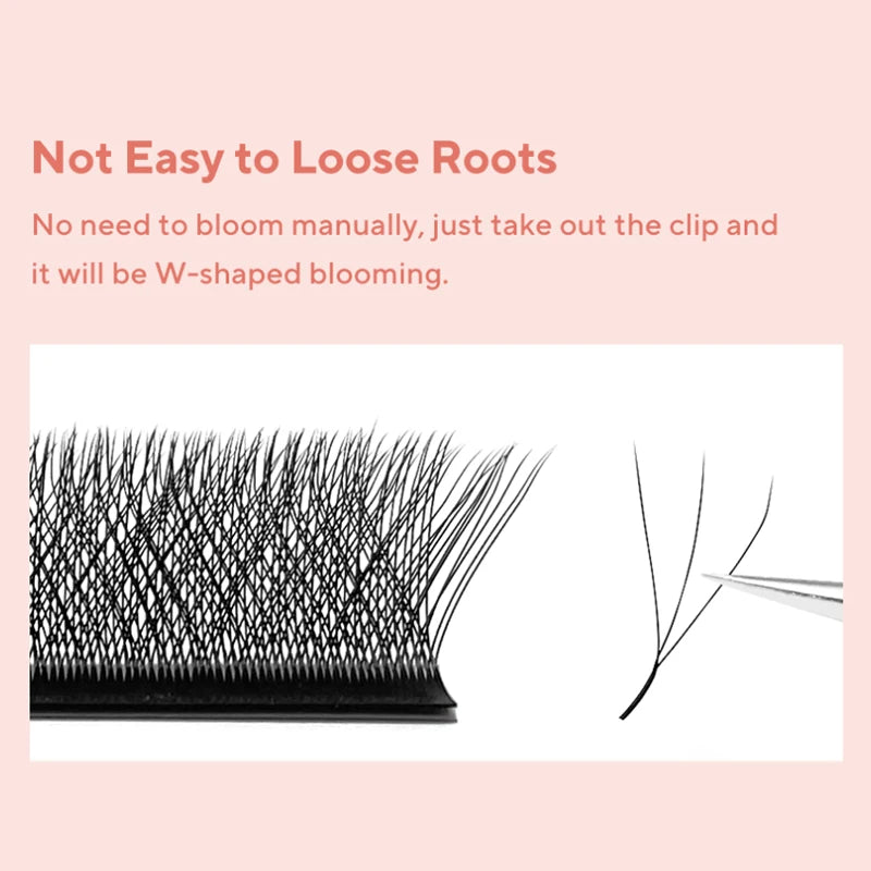 48-Row W-Shape Premade Lash Extensions
