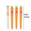 4pcs Multi-Expression Radish Shaped Gel Pens Creative Fresh Stationery Supplies Black Ink Fun Easter Gifts And Party Giveaways