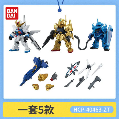 Bandai Gashapon Mobile Suit Ensemble (MSE) Gundam RX-78-2 Strike Hi-Nu Wing Astray ZZ Barbatos Assemble Model Kit Toy