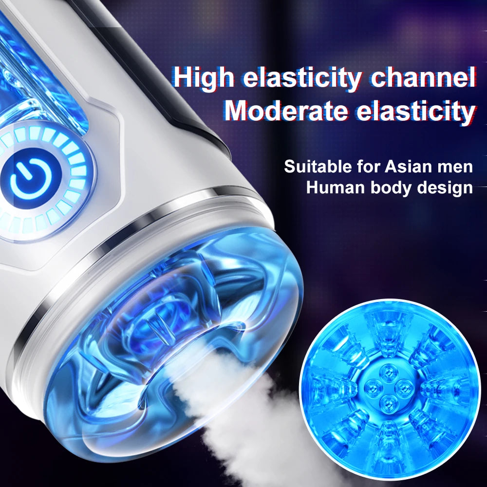 Vacuum Male Electric Masturbator Cup  Penis Machine Silicone Real Vaginal Multiple Modes Strong Vibration Adult Toys for Men