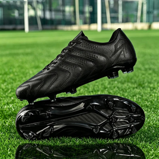 Adult FG AG Football Boots Lightweight PU Synthetic Upper Anti‑Slip Studded Cleats For Outdoor Natural & Artificial Grass Field