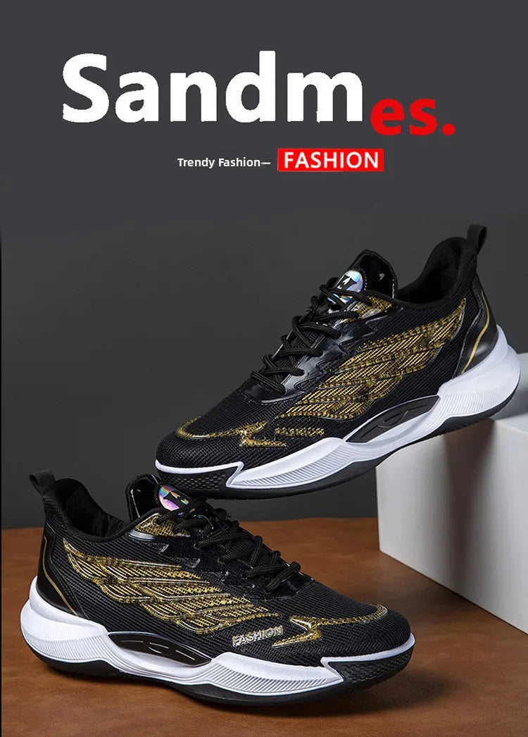 Men's Running Shoes Breathable Mesh Lightweight Comfortable Casual Travel Shoes Soft Bottom Anti-slip Wear-resistant Sports S...