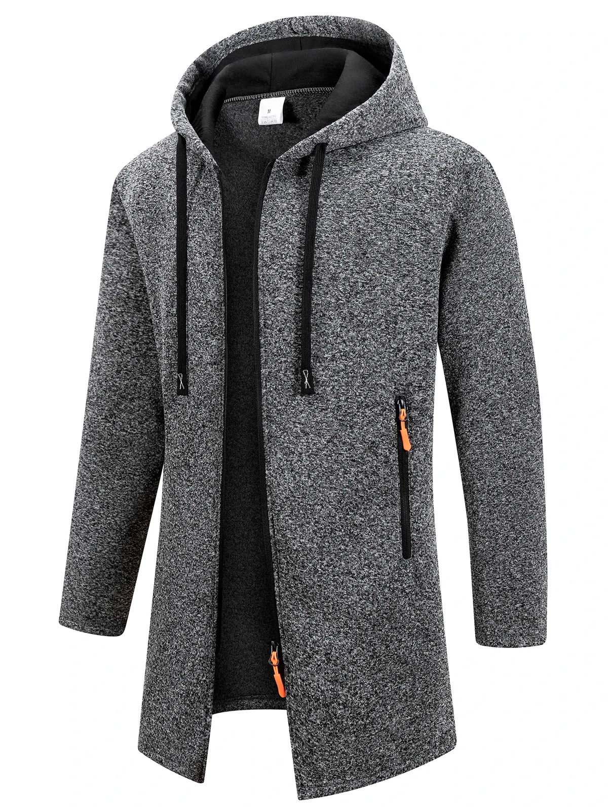 New Streetwear Men's Long Sleeve Sweatshirts for Men Zipper Hooded Oversize Winter Warm Jacket Coat Outdoor Tracksuit Men