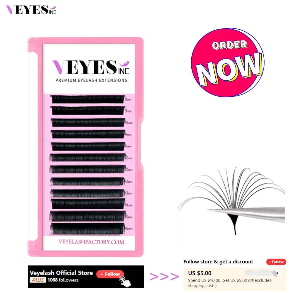 Easy-Fanning Volume Eyelash Extensions