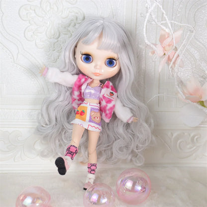 ICY DBS Blyth doll White Skin Glossy face Matte face Joint body with hand set A&B 1/6 bjd suitable diy makeup Special price