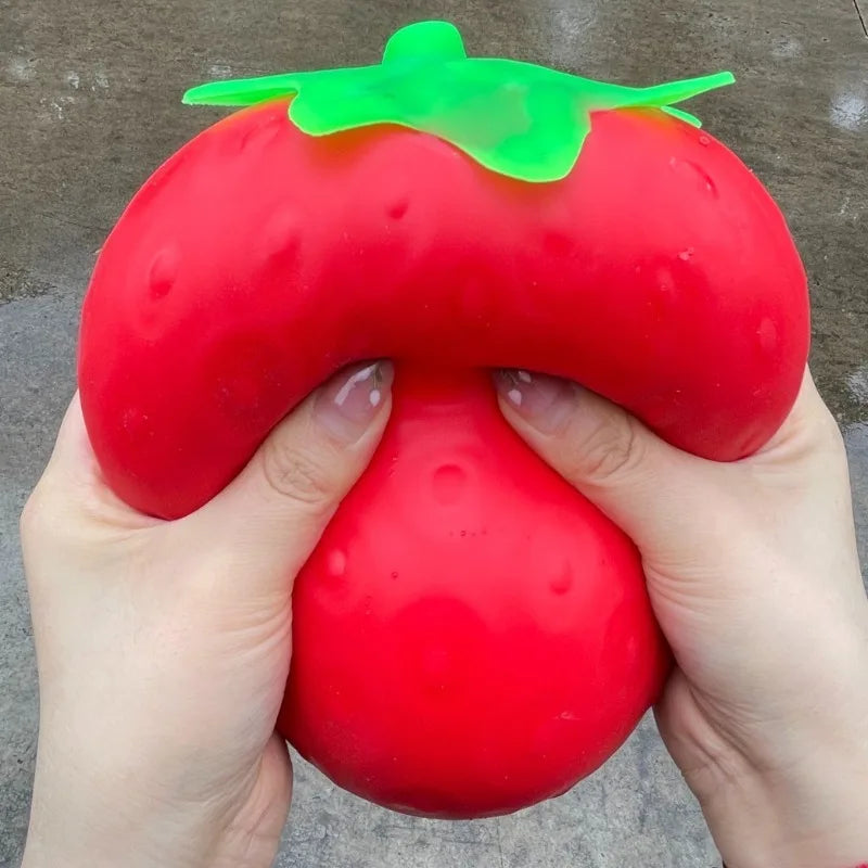Super Jumbo Strawberry Squishy Toy Slow Rising Simulated Strawberry Antistress Anti-Anxiety Fidget Toy for Adults Friends Gifts