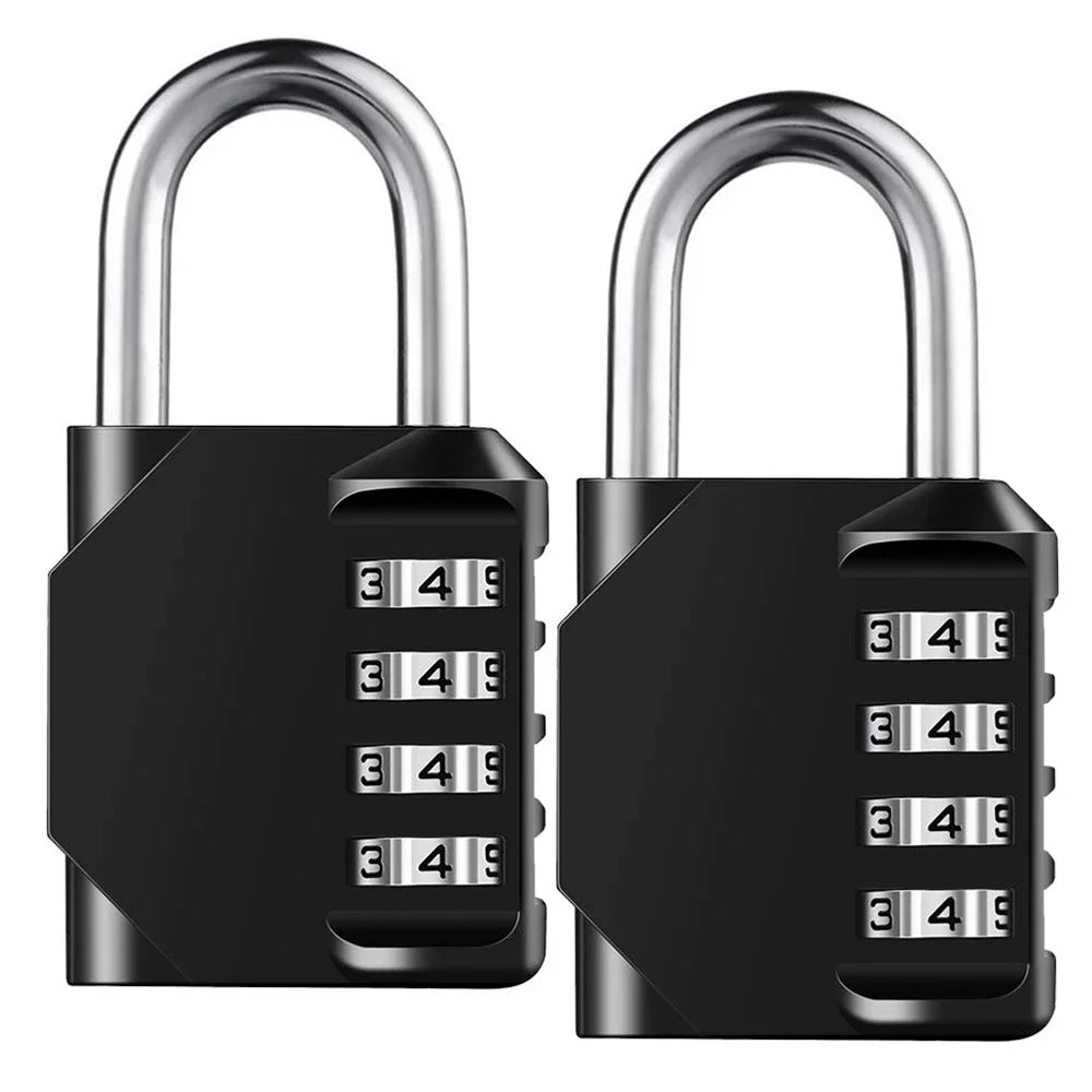 1pc Combination Lock Resettable 4 Digit Padlock with Combination Waterproof and Heavy Duty Combination Padlock Outdoor Indoor