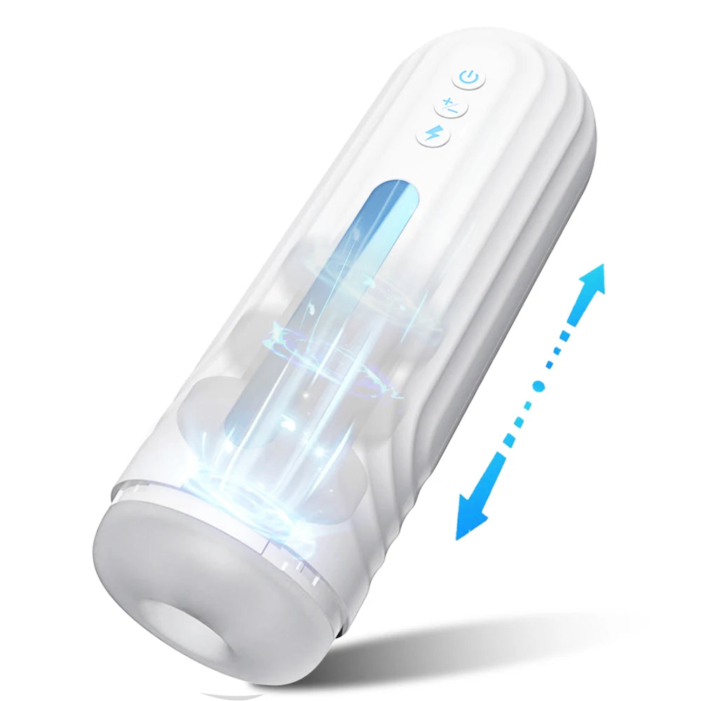 Male Masterbator Men Sex Toys Automatic Pocket Pussy Thrusting & Rotating Adult Toy Hands Free Pocket Pussy Stroker Sex Machine