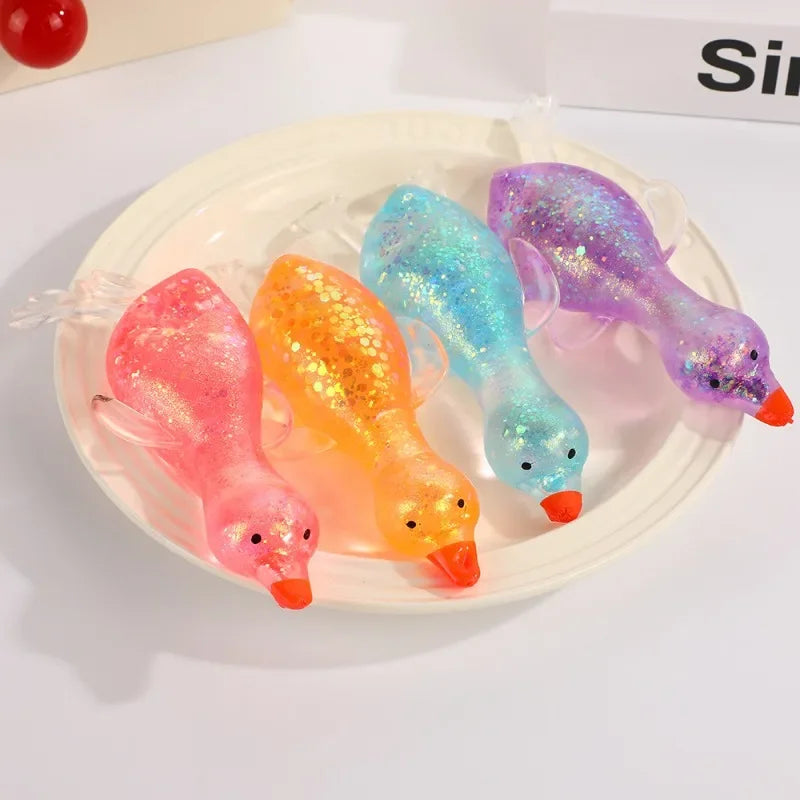Squishy Antistress Duck Fidgets Toys Cute Goose Animals Vent Toys for Kids Adults Decompression Stretch Toys Friends Best Gift
