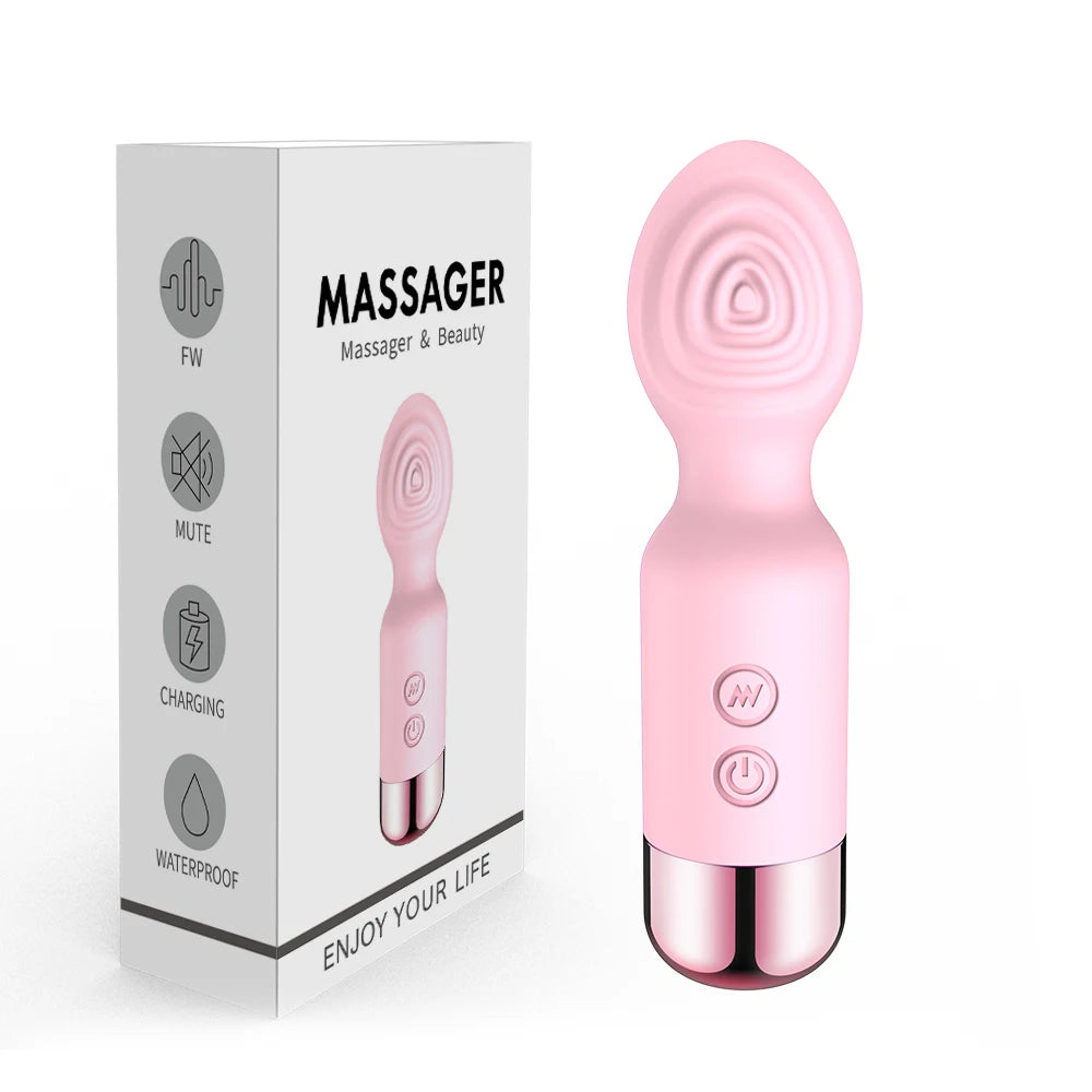 Mini AV Vibrator Female G Spot Vibration Vagina Anal Clitoris Stimulator Dildo Vibrator Adult Sex Toys for Women Masturbation