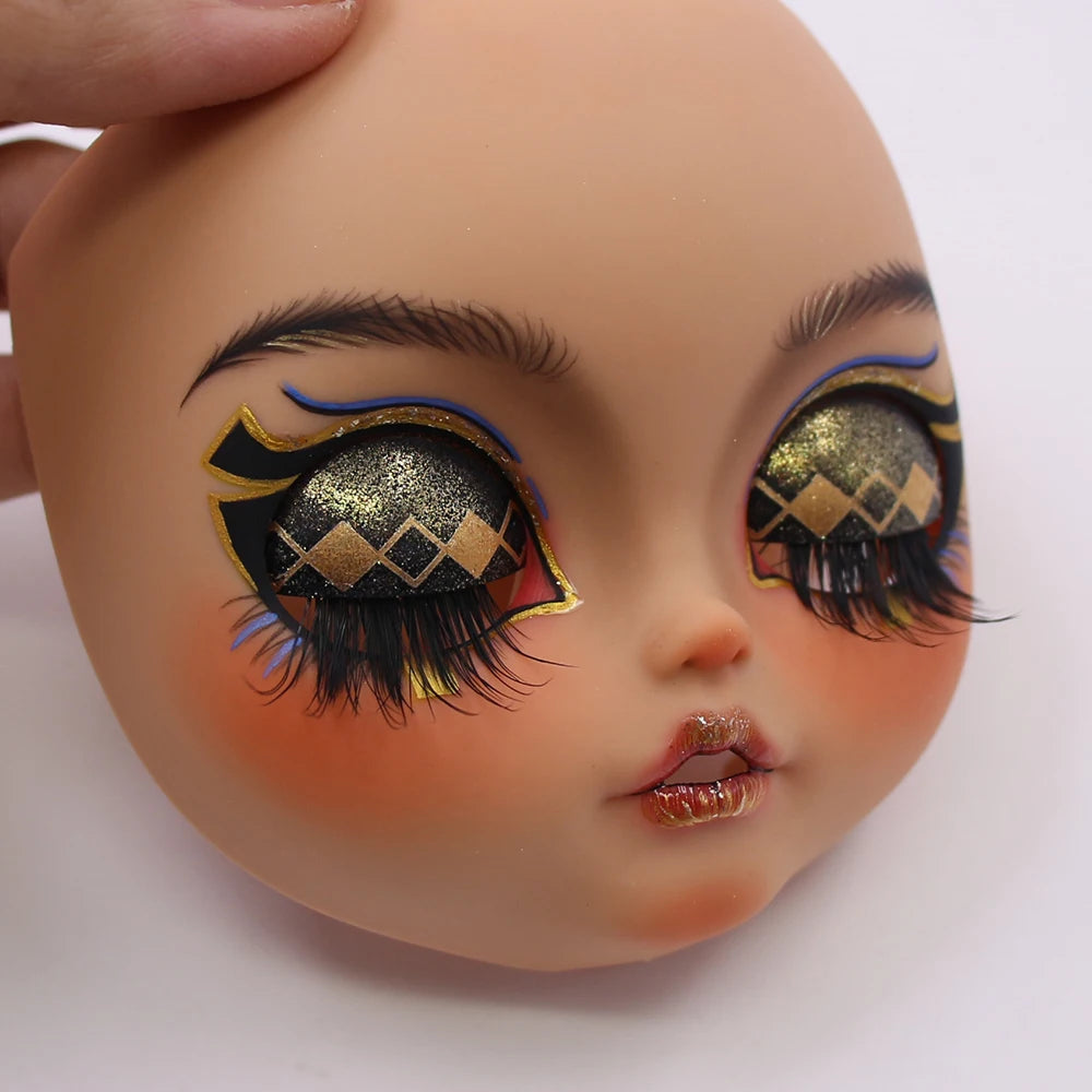 ICY DBS Blyth Baby Face DIY Matte Face Hand Painted Makeup Backplate and Screws