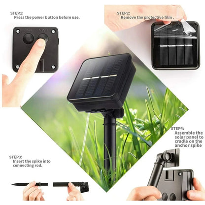1pc Solar LED Tube Light 100LED Tube Rope String Light 8 Modes with Outdoor PVC Tube Light Solar Fence Light For Home Garden Yard Party Party Decoration