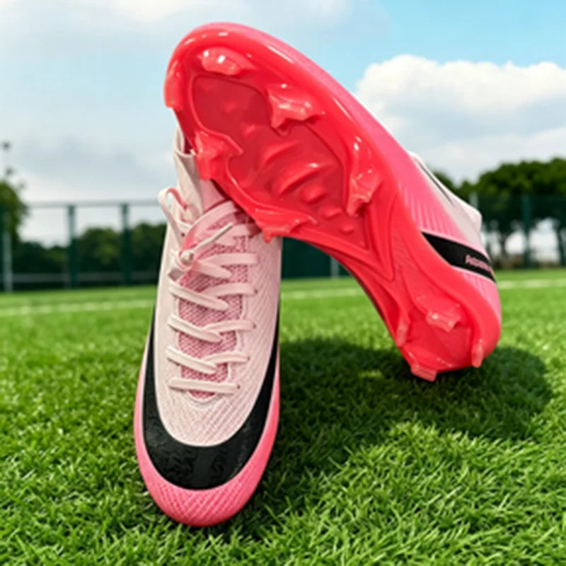 New Arrival Men AG FG Football Boots Flexible PU Upper Tough Rubber Studs For Adult Outdoor Pitch Football Competitions