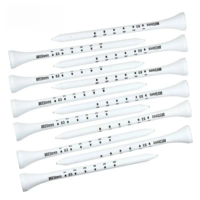 50pcs Golf Tees Durable Wooden Seats Stabilizes Ball On The Course to Maintain a Perfect Tee Level Improve Accuracy D7