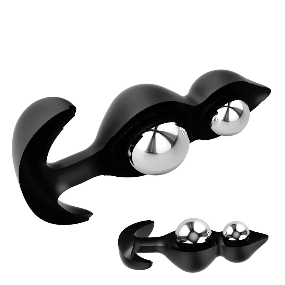 Wearable Anal Plugs With Steel Anal Beads Vaginal Balls Anal Stimulation Pull Bead Dildo Buttplug Adult Sex Toy 18+