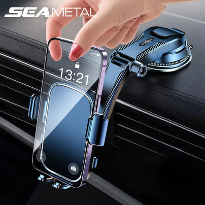 SEAMETAL Car Dashboard Phone Bracket Universal Auto Cellphone Stand For GPS Navigation Universal Desk Windshield Hanging Holder