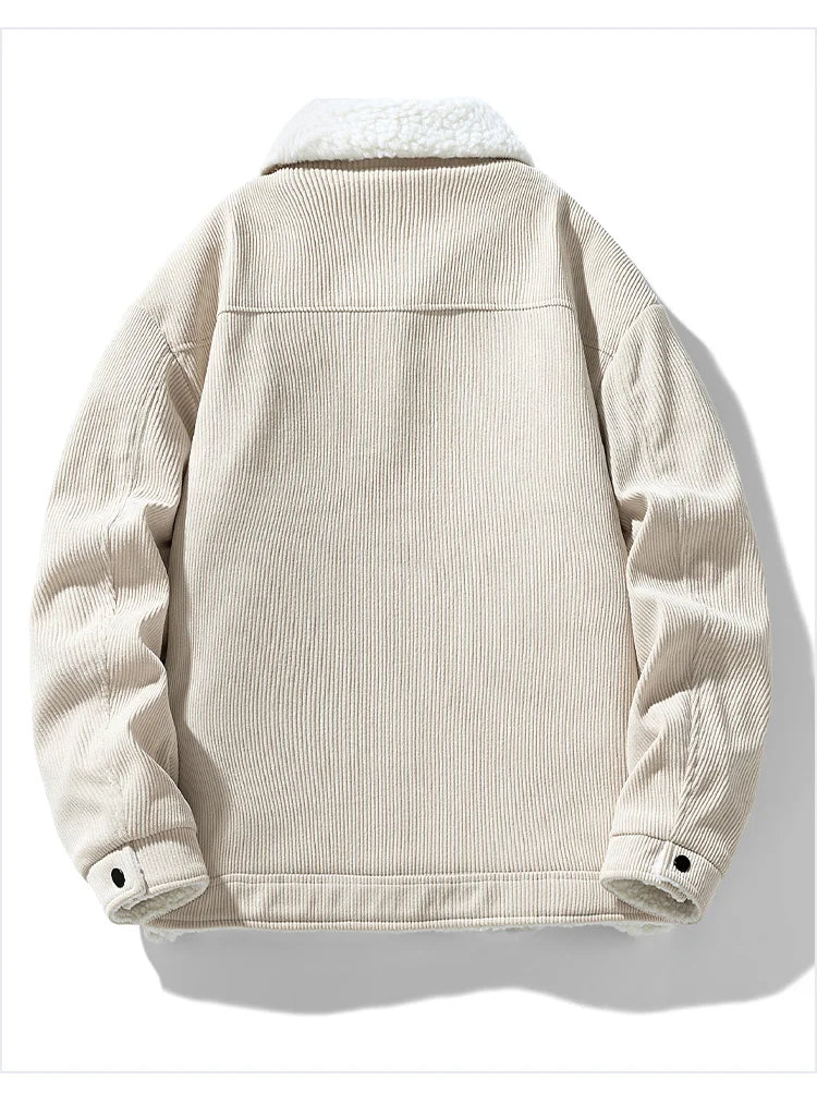 Men's Jackets and Coats Fashion Warm Corduroy Thick Coats 2026 Winter Fashion Men's Coats Down Jackets Men's Cotton Clothing