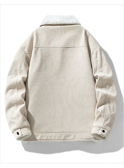 Men's Jackets and Coats Fashion Warm Corduroy Thick Coats 2026 Winter Fashion Men's Coats Down Jackets Men's Cotton Clothing