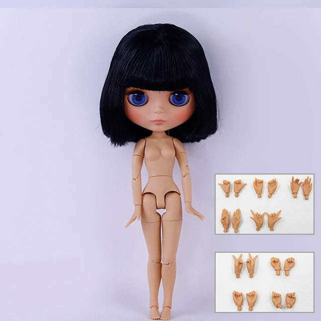 ICY DBS Blyth Doll BJD Joint Body tan Skin Matte Face New face Set Doll 1/6 30cm Gift Anime SD