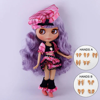 ICY DBS Blyth Doll BJD Joint Body tan Skin Matte Face New face Set Doll 1/6 30cm Gift Anime SD