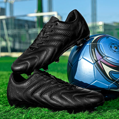 Adult FG AG Football Boots Lightweight PU Synthetic Upper Anti‑Slip Studded Cleats For Outdoor Natural & Artificial Grass Field