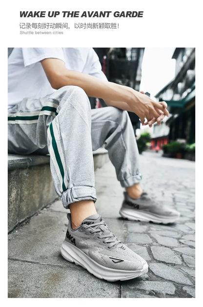 Men's Running Shoes Luxury Shoes Trainer Race Jogging Cushioning Outdoor Breathable Couple Non-Slip Sneakers Mesh Off-road Shoes