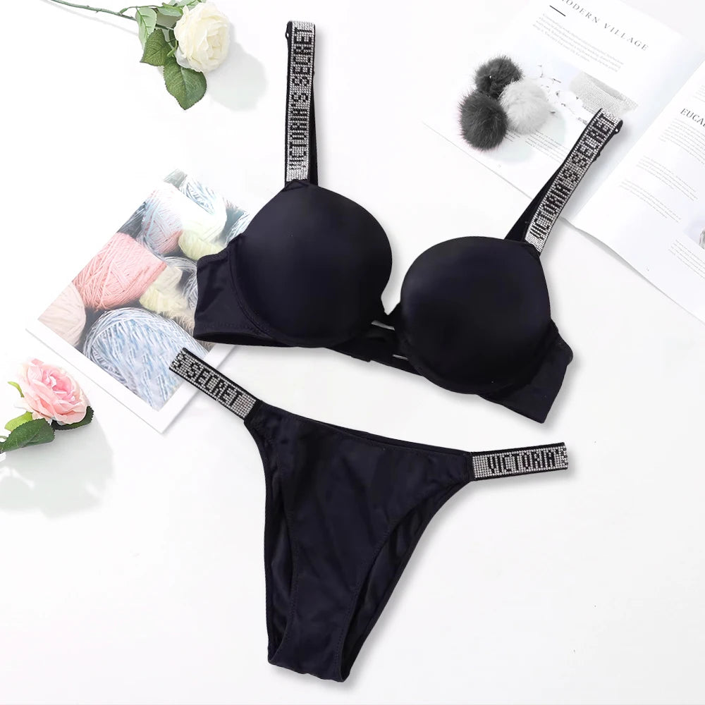 Women's Seamless Underwire Bra & Panty Set