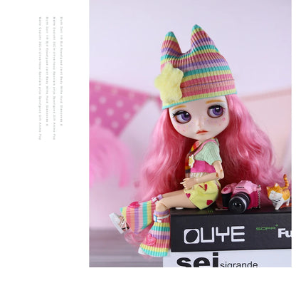 ICY DBS Blyth 1/6 doll hand-painted set dopamine girl double eyelid long eyelashes sleeping eyes doll set SD