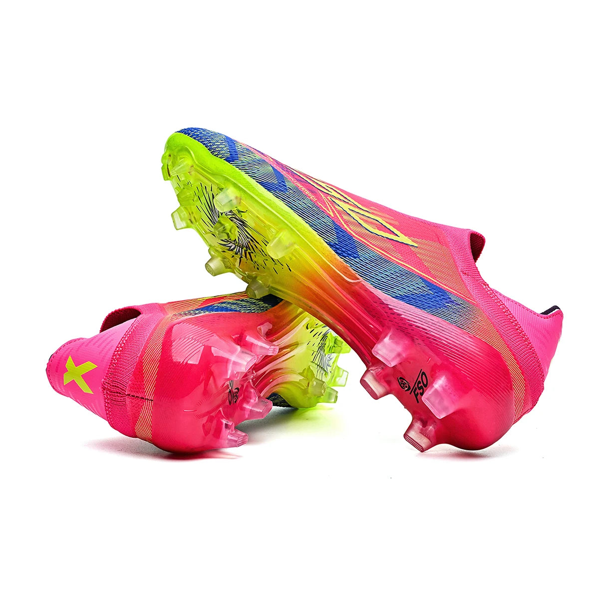 Professional Match Adult AG FG Soccer Cleats Textured PU Upper High-friction TPU Stud Anti-slip Boost Ball Control For Grass