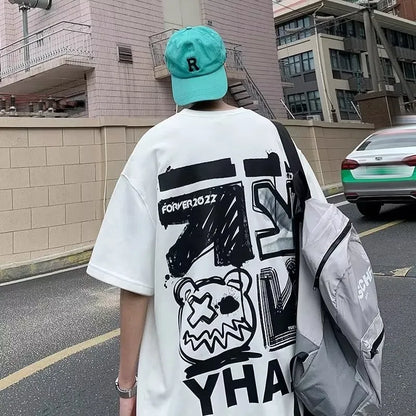 Men's Graffiti Print Short-Sleeve T-Shirt