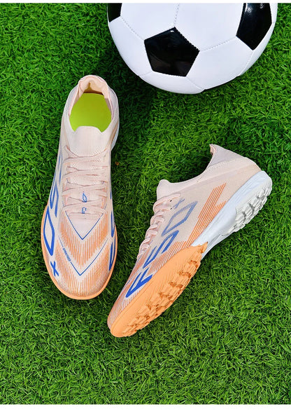 New Men Soccer Shoes Futsal Cleats High-quality Non-Slip Indoor Football Boots Sneakers Match Grass Hot-selling High-top Outdoor