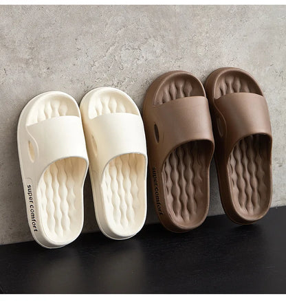 Fashion Men's Summer Ligtweight EVA Indoor Home Sandals Slippers Shoes Men Slippers Outdoor Students Women Comfortable Slides