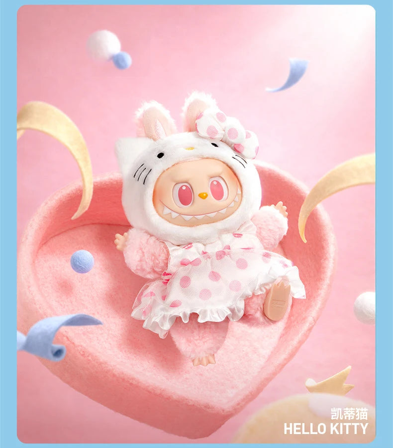 POP MART Labubu Monsters Sanrio Characters Series Vinyl Plush Mystery Guess bagBlind Box Anime Figure Soft Toy for Desktop Decor