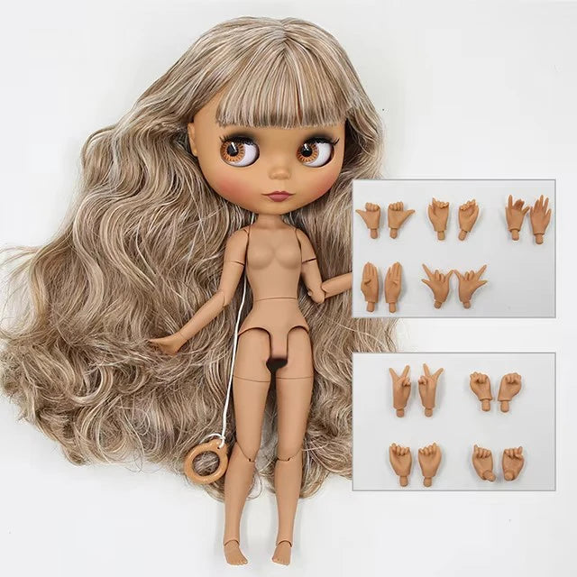 ICY DBS Blyth Doll 1/6 BJD Joint Body White Skin Tan Skin Dark Skin Matte Face Nude Doll 30cm Anime Toy Girls Gift