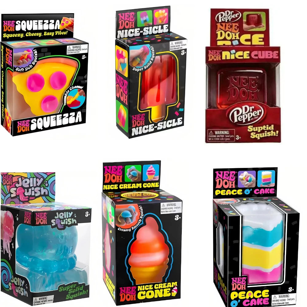 100+PCS Assorted Mixed Squish Fidget Mystery Blind Box Surprise Unbox Toy Slow Rebound Stress Relief Squeeze Sensory Toys