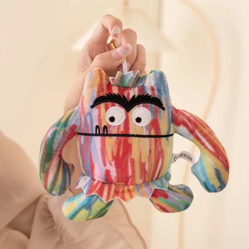 Emothional Monster Plush Toys Big Mouth Demon Stuffed Anime Plushie Colorful Dolls for Birthday Halloween Party Gifts