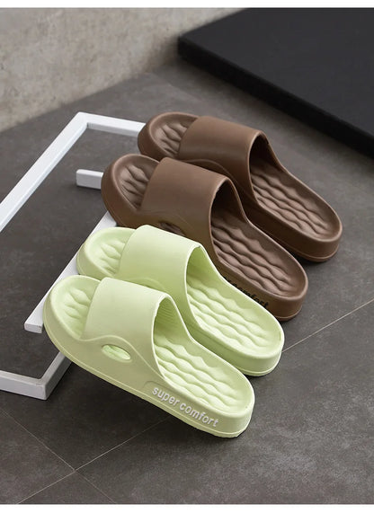 Fashion Men's Summer Ligtweight EVA Indoor Home Sandals Slippers Shoes Men Slippers Outdoor Students Women Comfortable Slides