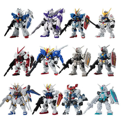 Bandai Gashapon Mobile Suit Ensemble (MSE) Gundam RX-78-2 Strike Hi-Nu Wing Astray ZZ Barbatos Assemble Model Kit Toy