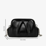 Women's PU Leather Clutch Shoulder Bag – Wedding & Evening, 9 Colors