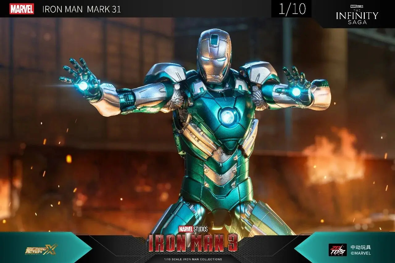 Marvel ZD Toys Iron Man Figure MK3 MK4 MK85 MK42 MK18 MK19 Spider-Man PS4 Iron Spider Action Figure Collections Gift