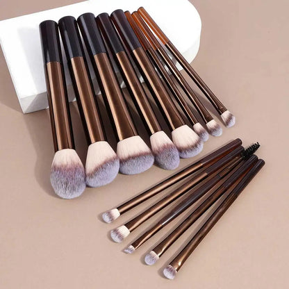 13-Piece Face & Eye Makeup Brush Set
