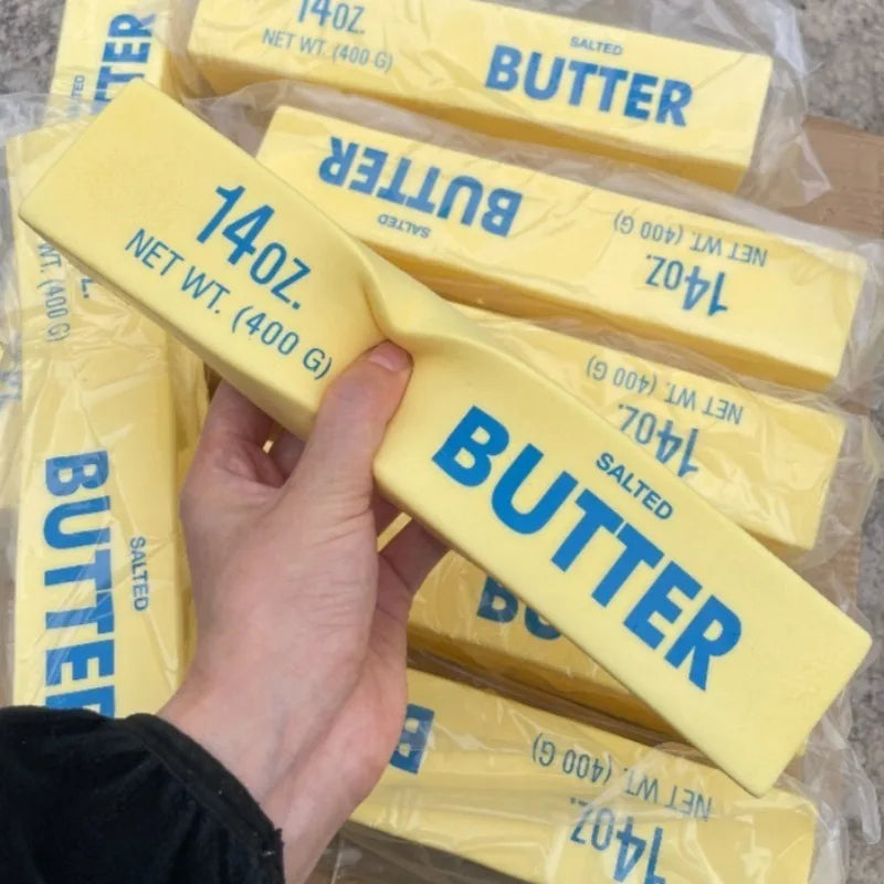 Taba Squishy Giant Butter Cheese Fidget Toy Slow Rising Big Butters Sticks Moist Squeeze Toy Relieve Anxiety Adult Autism Gifts