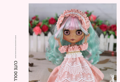 ICY DBS Blyth doll 1/6 bjd joint body doll black skin including clothes shoes casual with 30cm toy gift