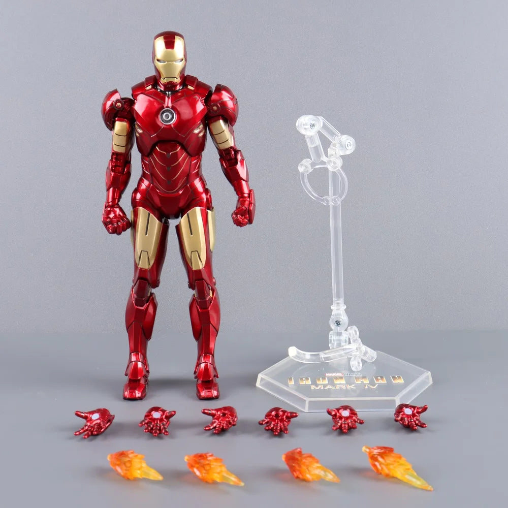 ZD Toys Iron Man Action Figure Joint Movable MK1 MK3 MK6 MK7 MK42 MK45 MK50 MK85 MK17 MK33 MK39 Adult Collection Figure Gift
