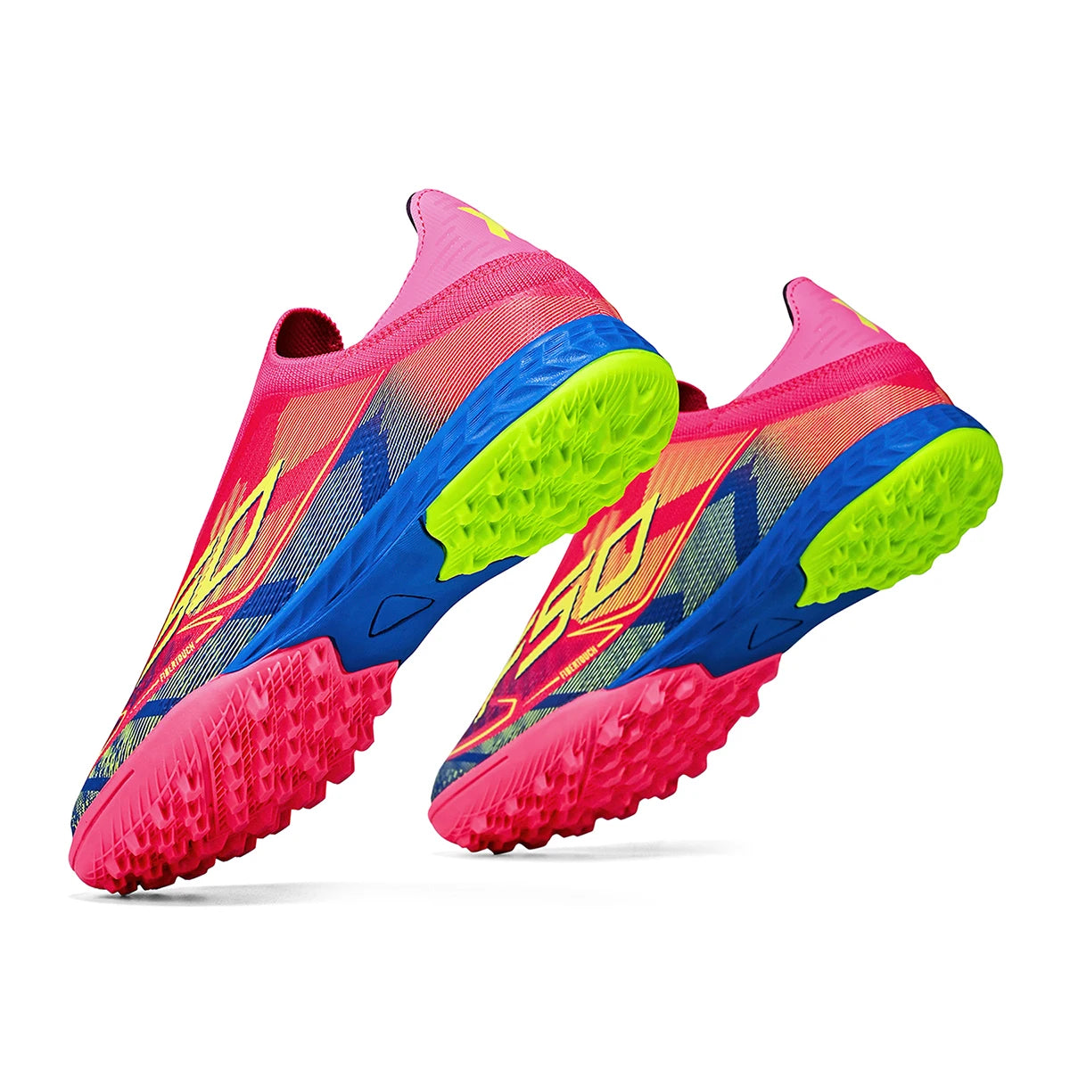 Cost-effective TF Football Boots PU Blend Upper Dense Rubber Stud Anti-slip Durable Budget Turf Football Footwear